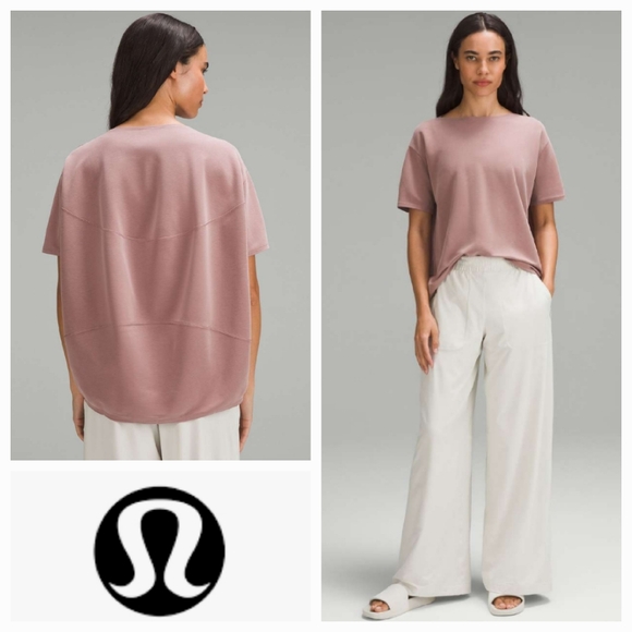 lululemon athletica Tops - LULULEMON Back In Action Short Sleeve Shirt *Nulu Twilight Rose Size 8